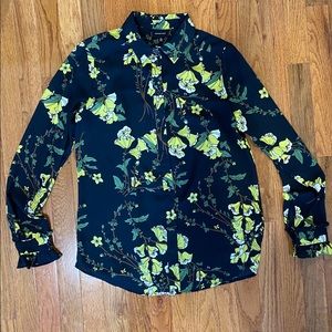 Floral button up blouse